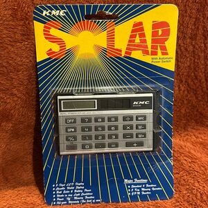 Vtg KMC 9000B Solar Power calculator ( Sealed )